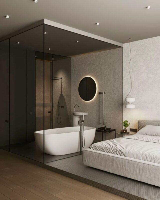 Nên xây nhà vệ sinh chung phòng ngủ không