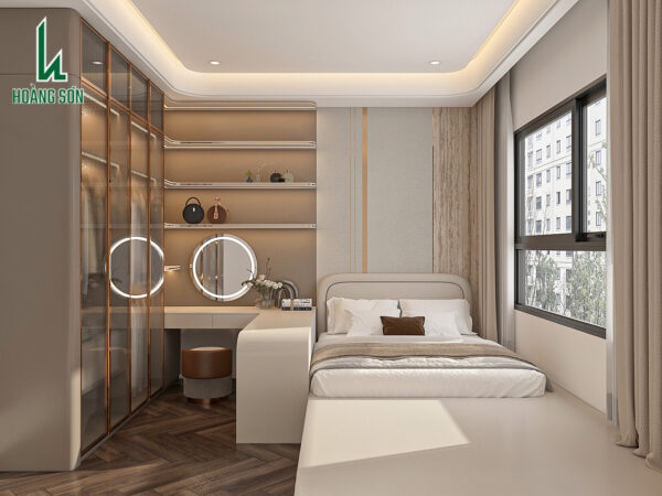 Mẫu phòng ngủ 15m2 hiện đại, sang trọng và đầy cảm hứng PN0074