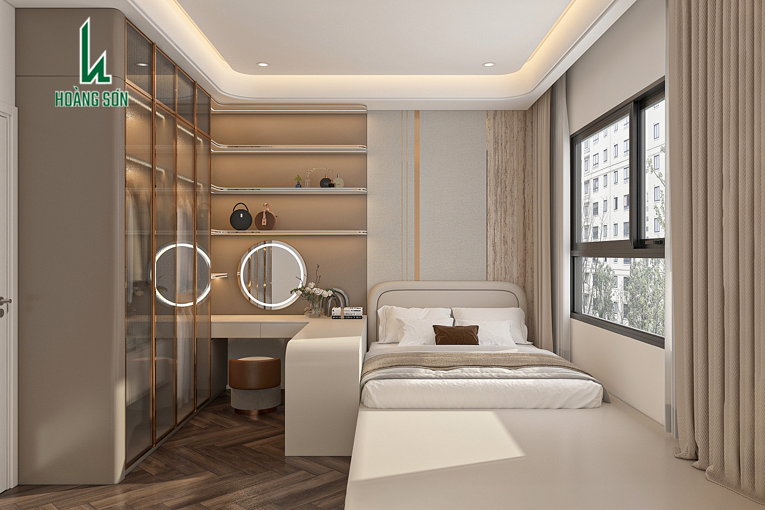 17 Mẫu phòng ngủ 15m2 hiện đại, sang trọng và đầy cảm hứng PN0074