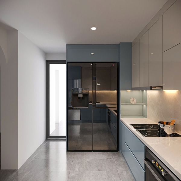 Tam giác bếp hợp phong thủy phòng bếp mệnh Thủy