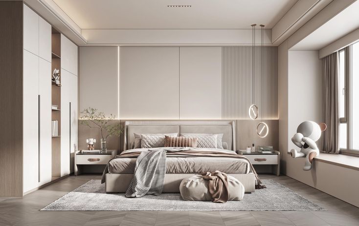 Thiết kế phòng ngủ Bắc Âu hiện đại