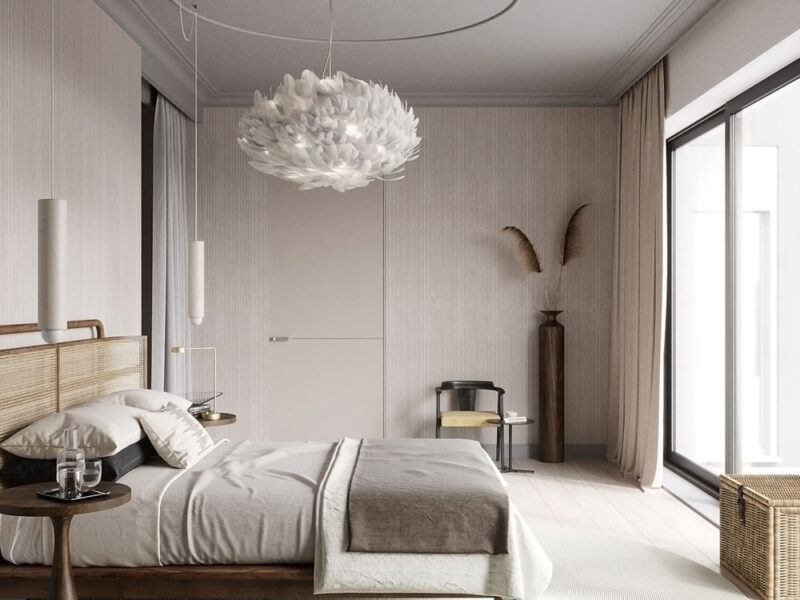 phòng ngủ 20m² phong cách Địa Trung Hải