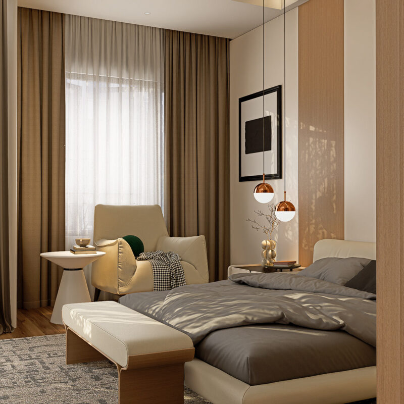 Thiết kế nội thất phòng ngủ phong cách minimal