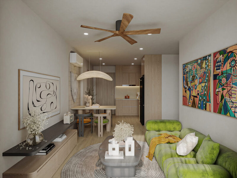 Phòng khách chưng hoa gì 