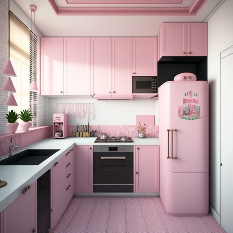 Thiết kế phòng bếp phong thủy mệnh Hỏa cân bằng