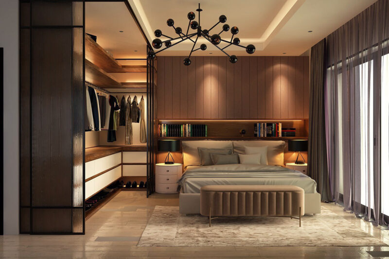 phòng ngủ 20m² phong cách japandi