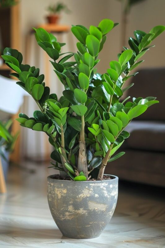 Cây Kim Tiền chưng phòng khách cho người mệnh Mộc
