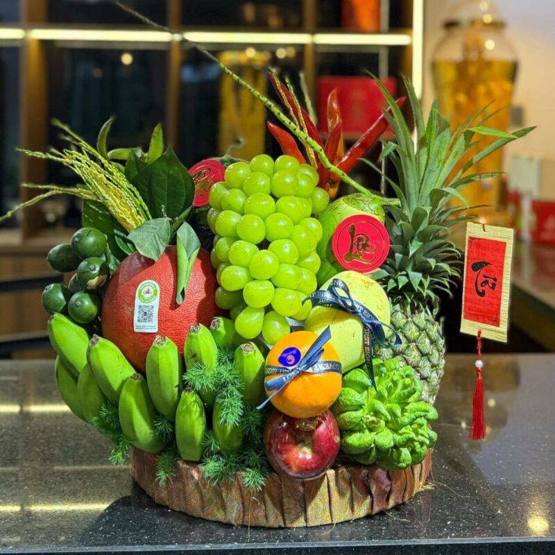 Mâm ngũ quả miền Bắc truyền thống ngày Tết
