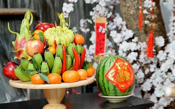 Cách bày mâm ngũ quả đơn giản mà đẹp