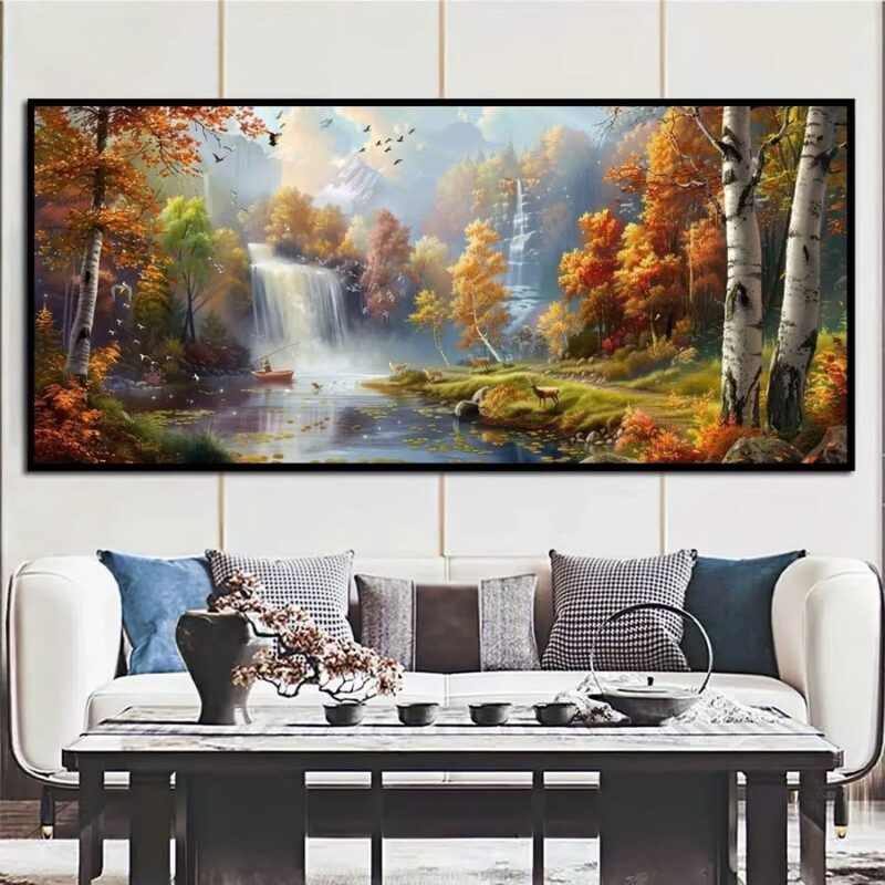 Tranh treo phòng khách mệnh Hỏa