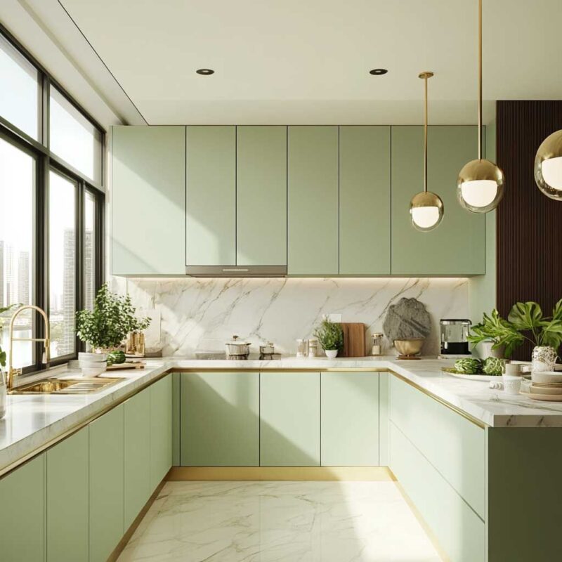 Phòng bếp mệnh Mộc đón vượng khí