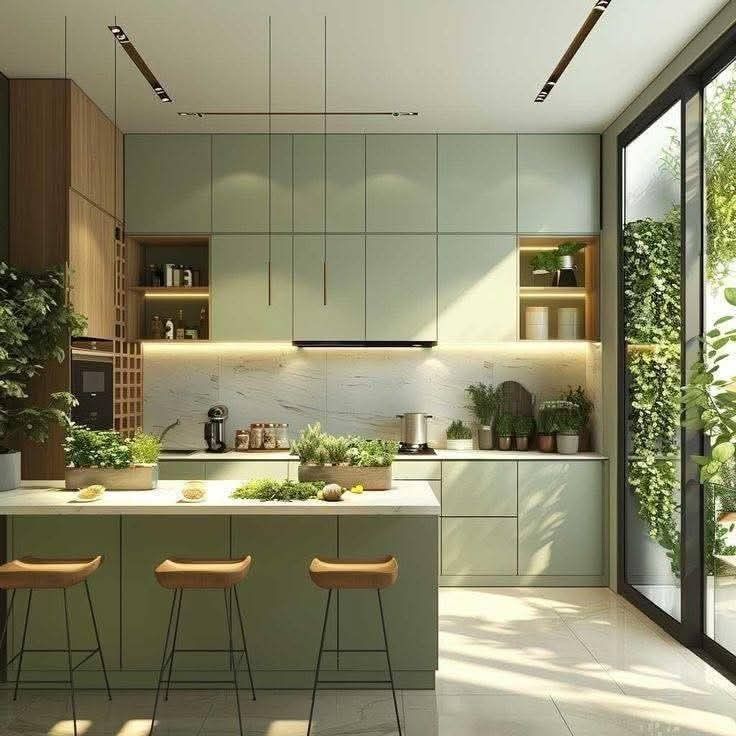 Màu xanh lá hợp phong thủy mệnh Mộc