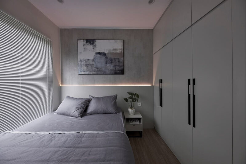 Phòng ngủ thiết kế nhẹ nhàng