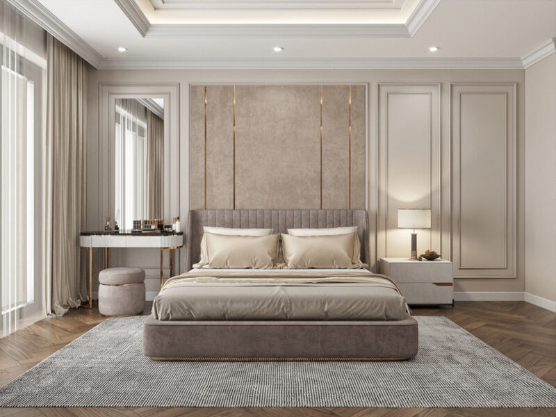 nội thất phòng ngủ nhẹ nhàng