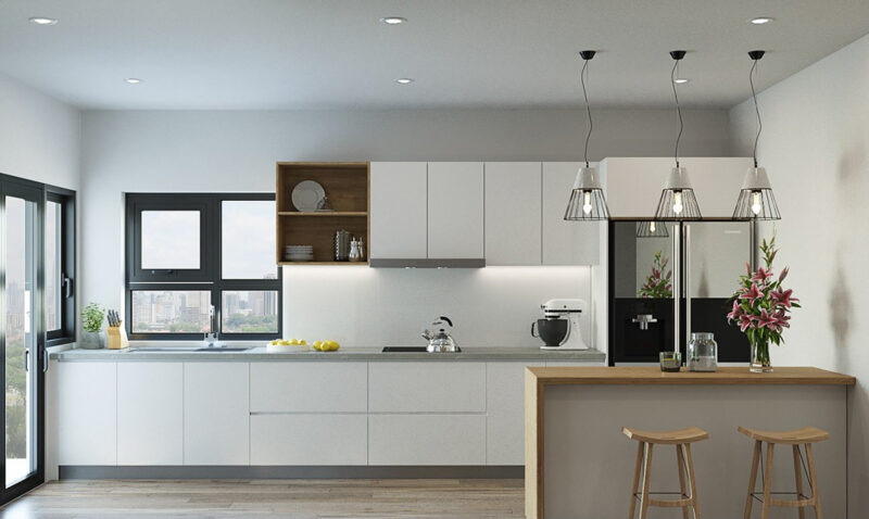 Phòng bếp cần được thiết kế phù hợp với mệnh Thủy