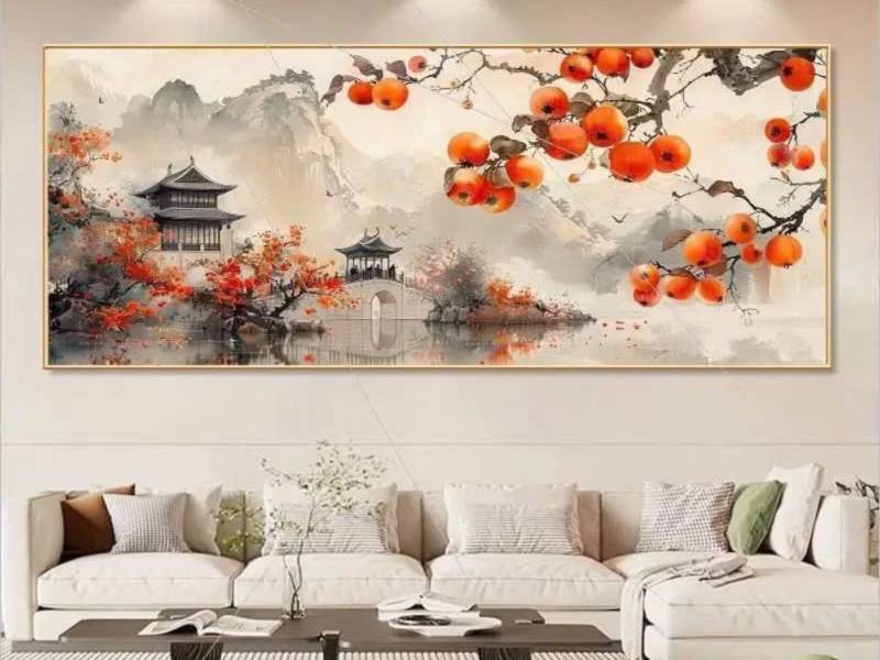 tranh treo phòng khách phong thủy