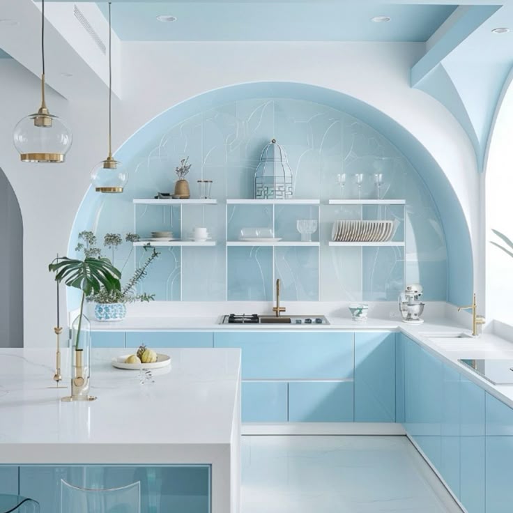 Trang trí phòng bếp hợp mệnh Mộc