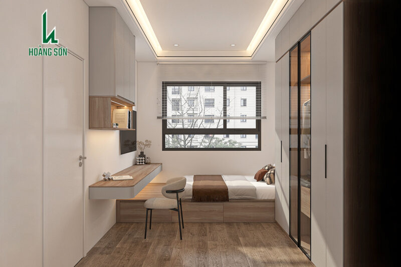 Giải pháp cho phòng ngủ chung cư nhỏ