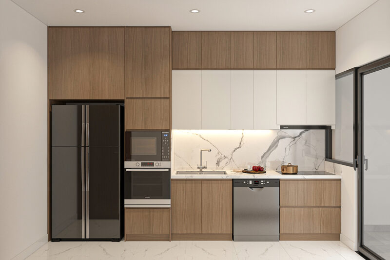 Thiết kế tủ trên kịch trần