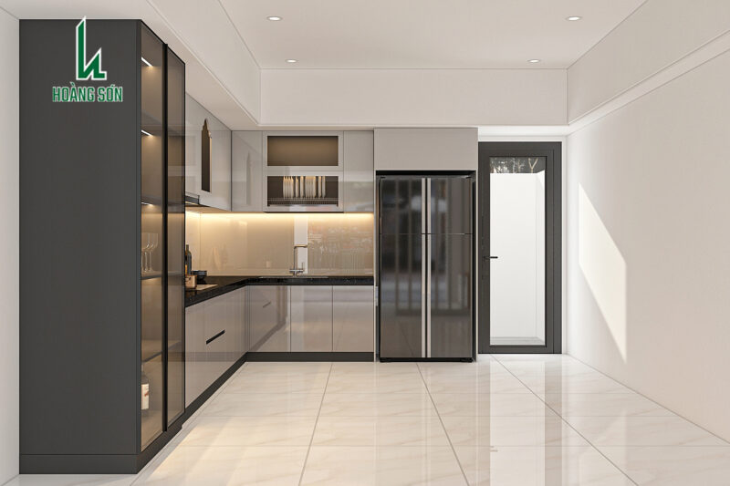 Nâng tầm đẳng cấp không gian sống với mẫu tủ bếp chữ L