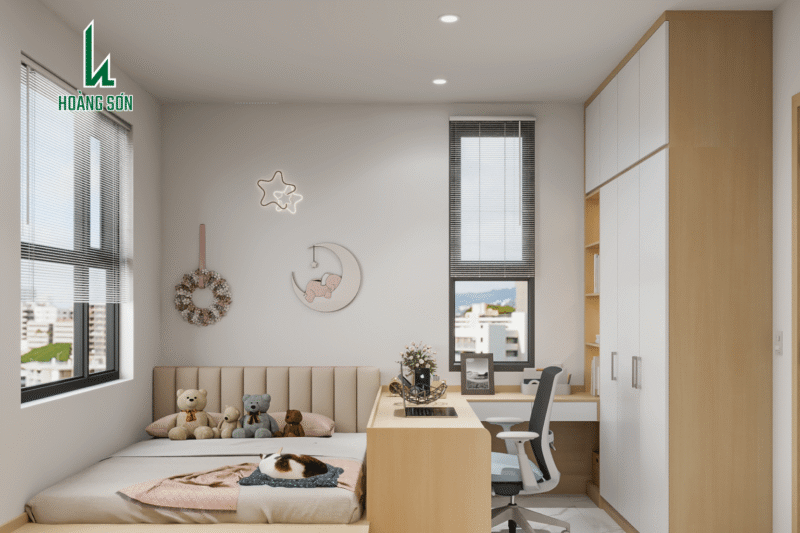 phong ngu be trai toi gian