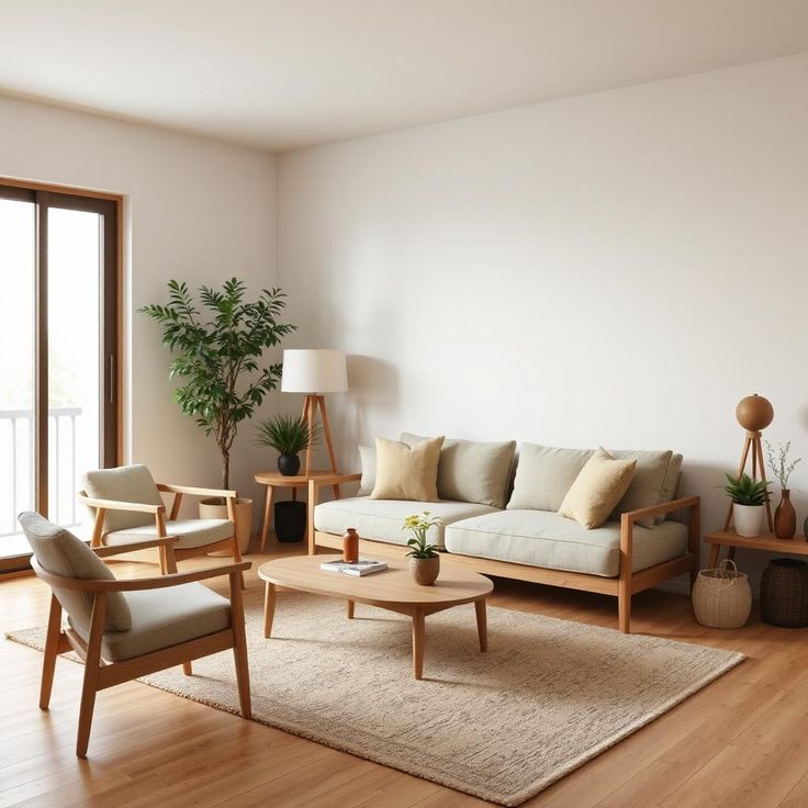 bàn ghế trong phòng khách hài hòa