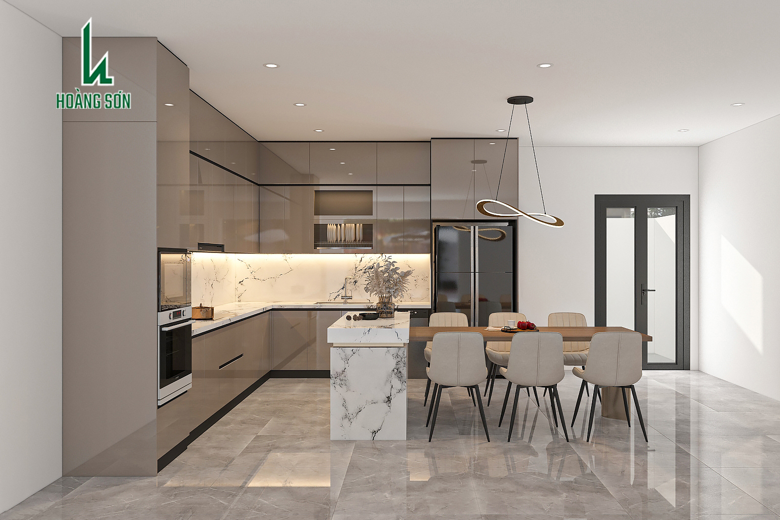 Tủ bếp TB0080 Tủ bếp TB0080