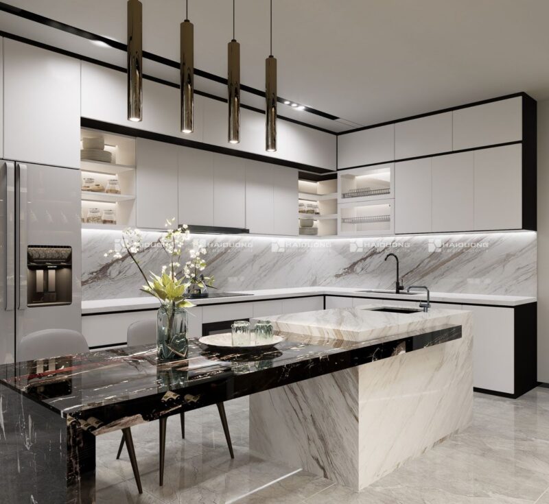 Nên chọn đá nhân tạo hay đá tự nhiên cho mặt bếp?