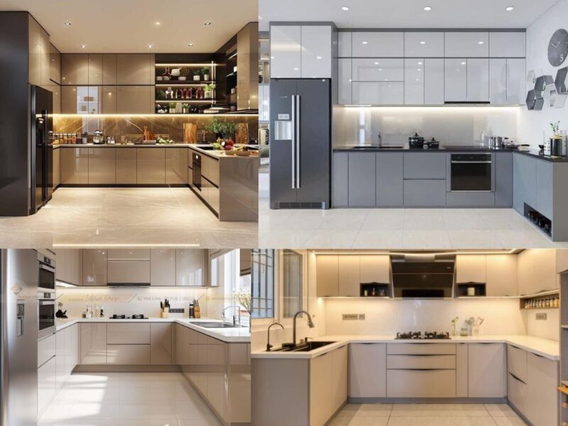 Tủ bếp chữ L và chữ U khác nhau như thế nào? Ưu và nhược điểm của từng loại