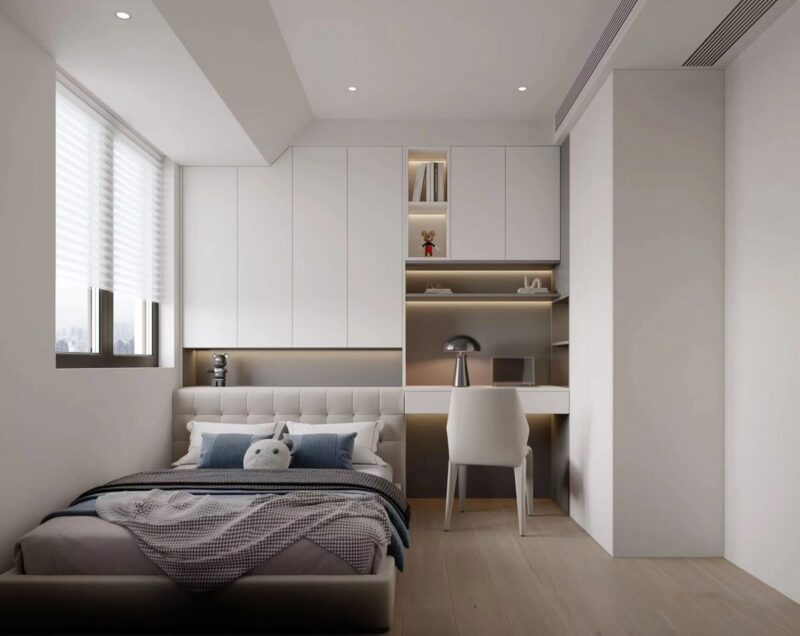 Cách bố trí phòng ngủ 6m2 hợp lý, công năng Phòng ngủ 6m2