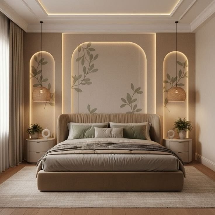 Cách bố trí phòng ngủ 12m2 hiện đại và đầy đủ công năng Phòng ngủ 12m2