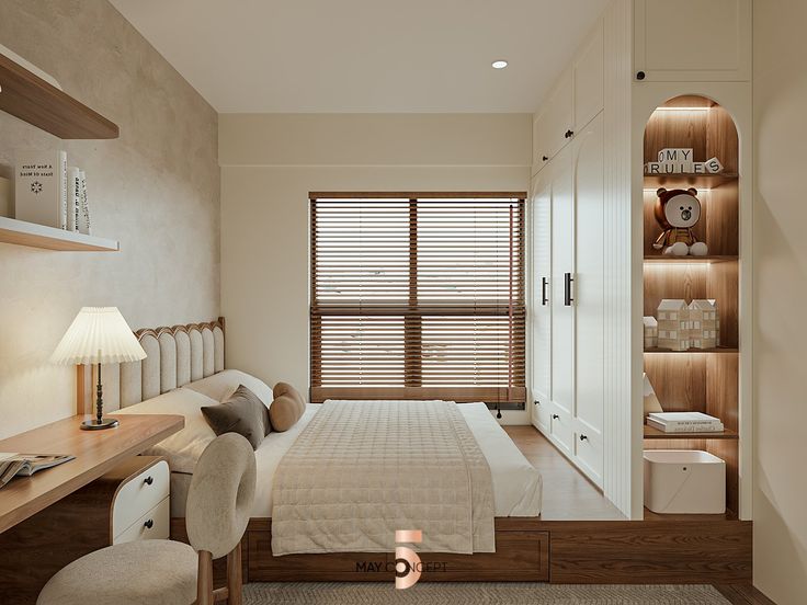 Cách bố trí phòng ngủ nhỏ, hiện đại và tối ưu công năng Bố trí nội thất phòng ngủ nhỏ