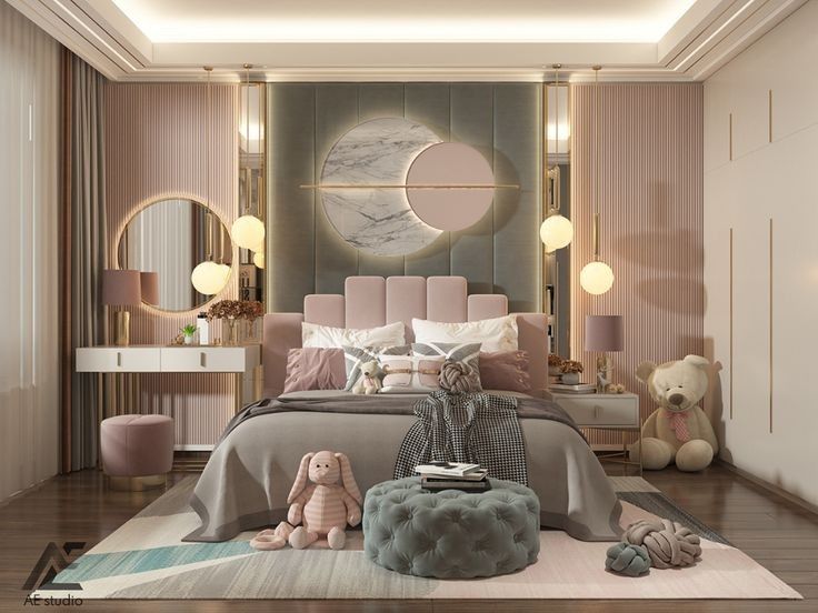 Cách sắp xếp phòng ngủ cho bé gái hợp lý và đầy đủ công năng Phòng ngủ cho bé gái