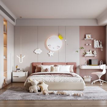 Cách thiết kế phòng ngủ cho bé gái hợp lý, đầy đủ công năng Phòng ngủ cho bé gái C