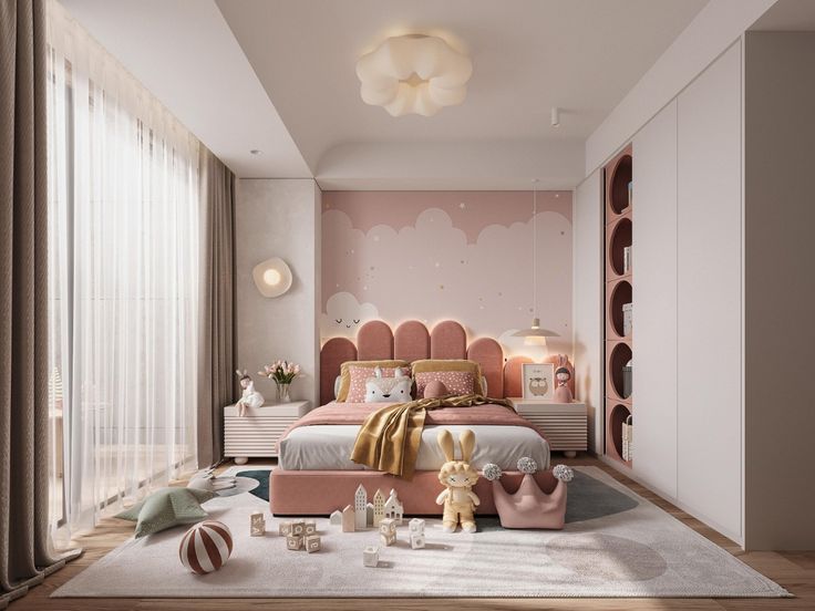 15 mẫu phòng ngủ màu hồng hot nhất hiện nay Phòng ngủ màu hồng