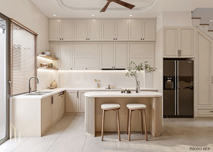 Tổng hợp các mẫu tủ bếp gỗ đẹp đầy đủ công năng Tủ bếp gỗ