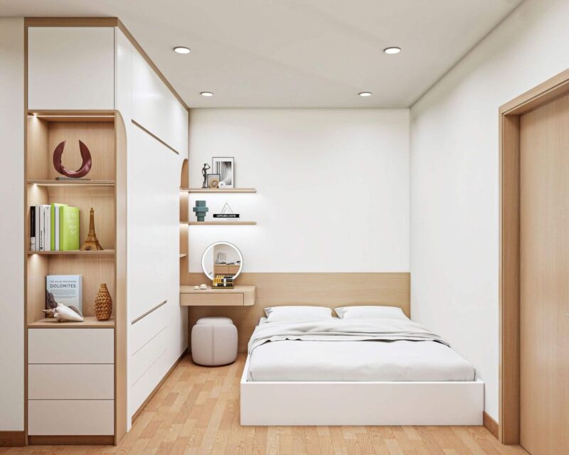 Cách bố trí phòng ngủ 6m2 hợp lý, công năng Phòng ngủ 6m2