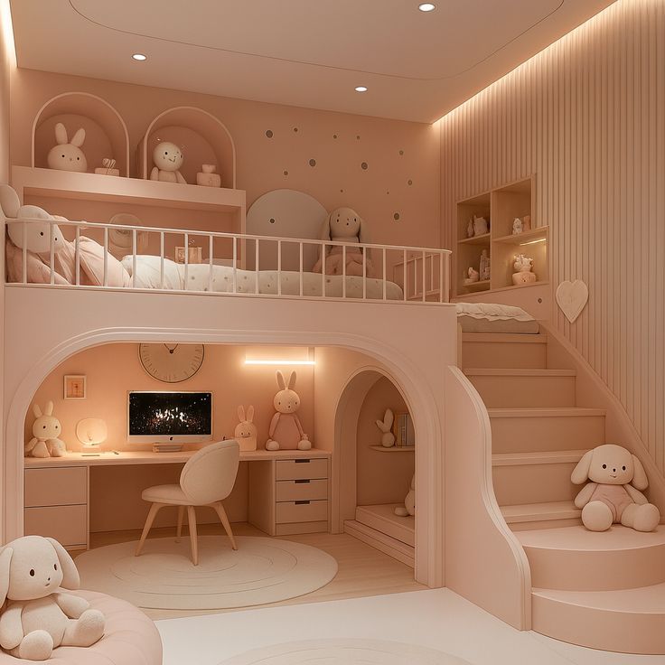 Cách thiết kế phòng ngủ cho bé gái hợp lý, đầy đủ công năng Thiết kế phòng ngủ cho bé gái