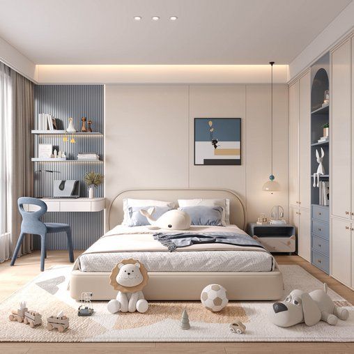 Cách bố trí phòng ngủ 12m2 hiện đại và đầy đủ công năng Phòng ngủ 12m2