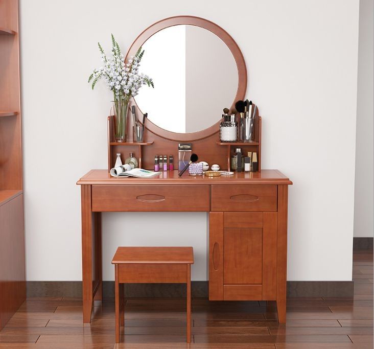 Các mẫu bàn trang điểm gỗ xoan ta đẹp nhất hiện nay Bàn trang điểm gỗ xoan ta