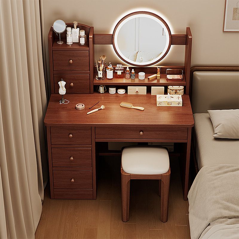 Các mẫu bàn trang điểm gỗ xoan ta đẹp nhất hiện nay Bàn trang điểm gỗ xoan ta