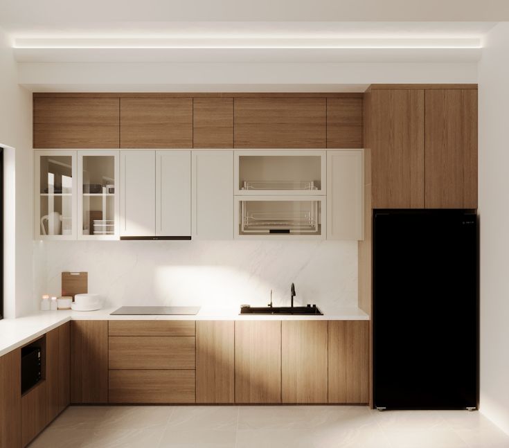 Tổng hợp các mẫu tủ bếp gỗ đẹp đầy đủ công năng Tủ bếp gỗ