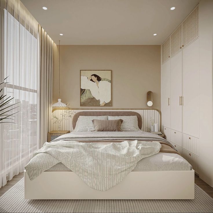 Cách bố trí phòng ngủ nhỏ luôn gọn gàng, thông minh đầy đủ công năng Bố trí phòng ngủ nhỏ