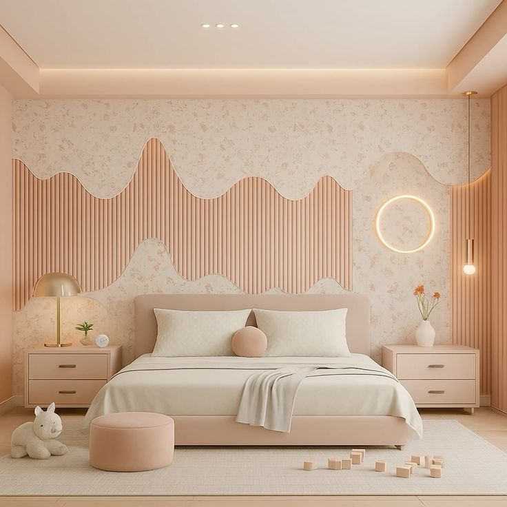 15 mẫu phòng ngủ màu hồng hot nhất hiện nay Phòng ngủ màu hồng