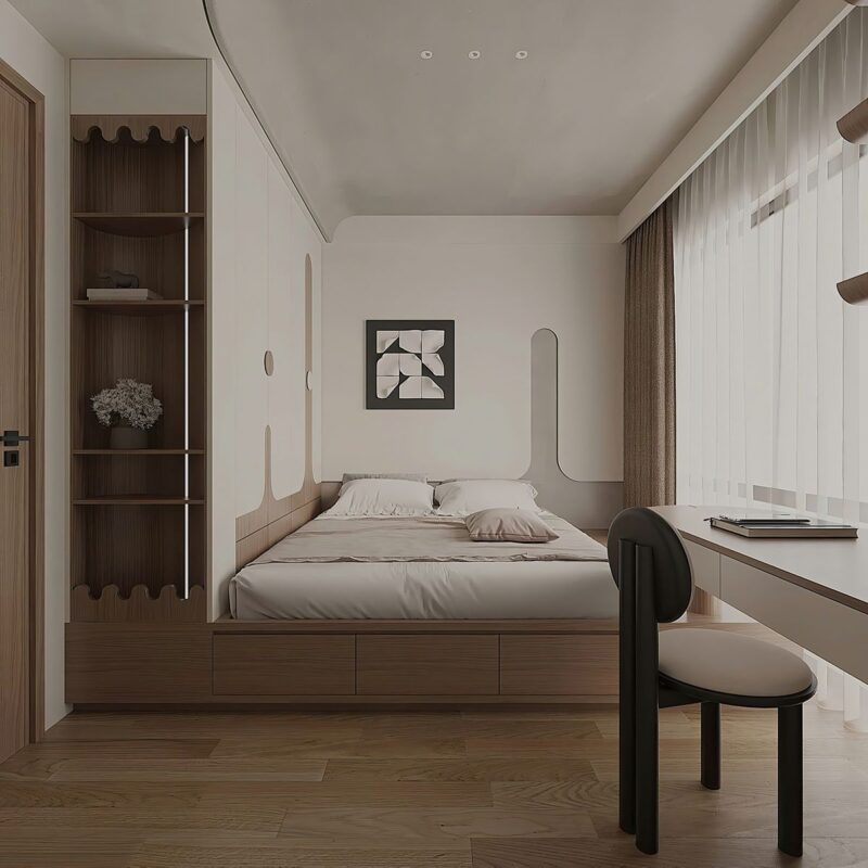 Cách bố trí phòng ngủ nhỏ luôn gọn gàng, thông minh đầy đủ công năng Phòng ngủ nhỏ
