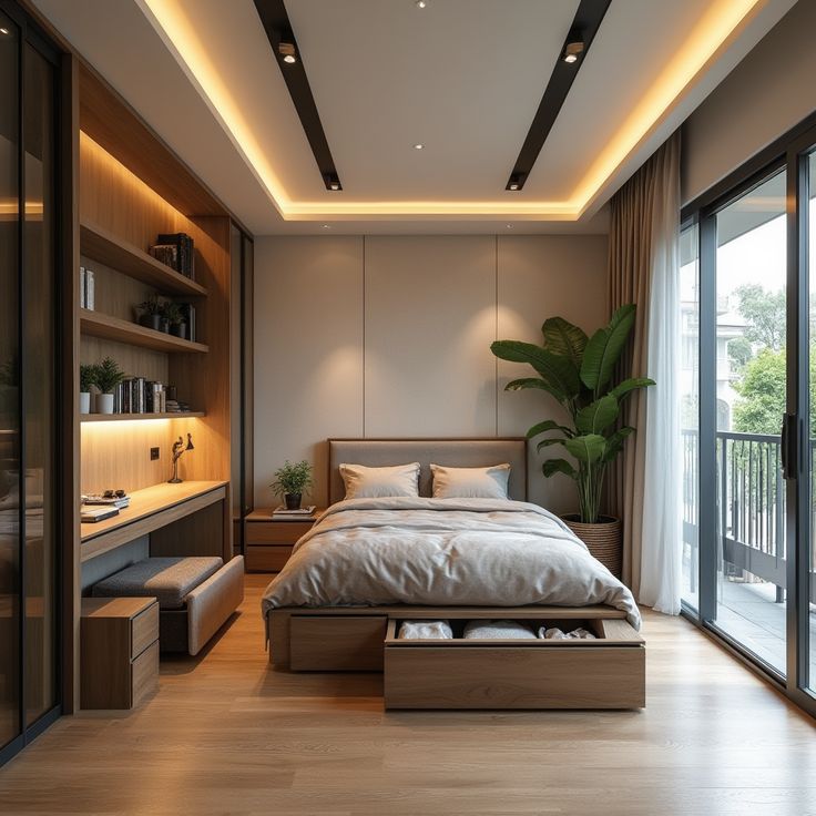 Cách bố trí phòng ngủ nhỏ, hiện đại và tối ưu công năng Phòng ngủ nhỏ