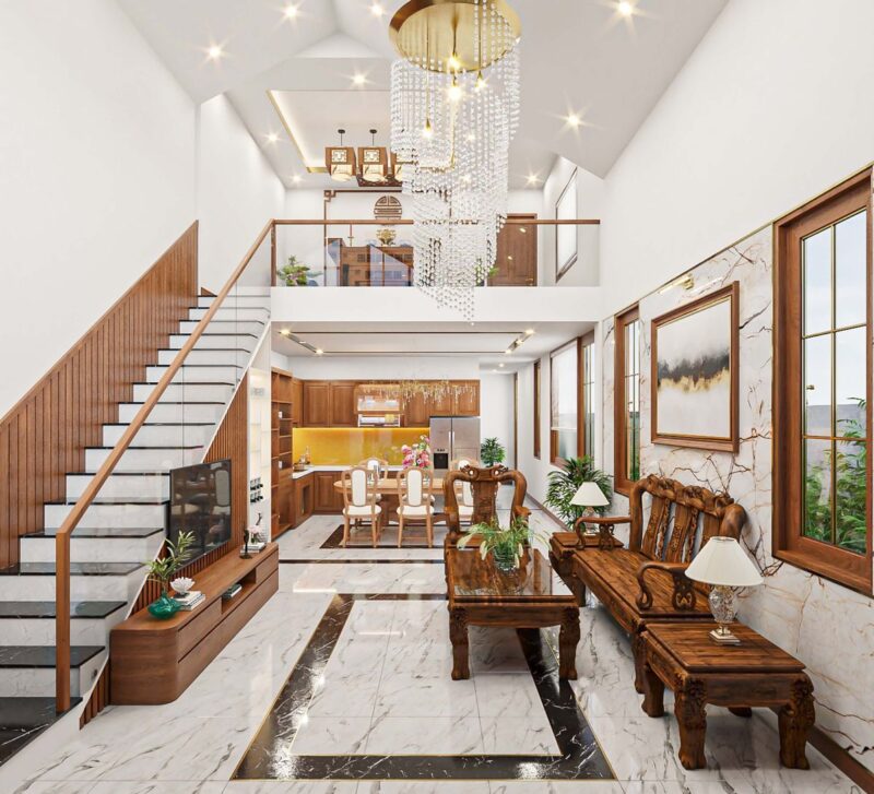 Các mẫu nhà gác lửng 3 phòng ngủ đẹp, hiện đại dẫn đầu xu hướng Phòng ngủ gác lửng 3 phòng ngủ