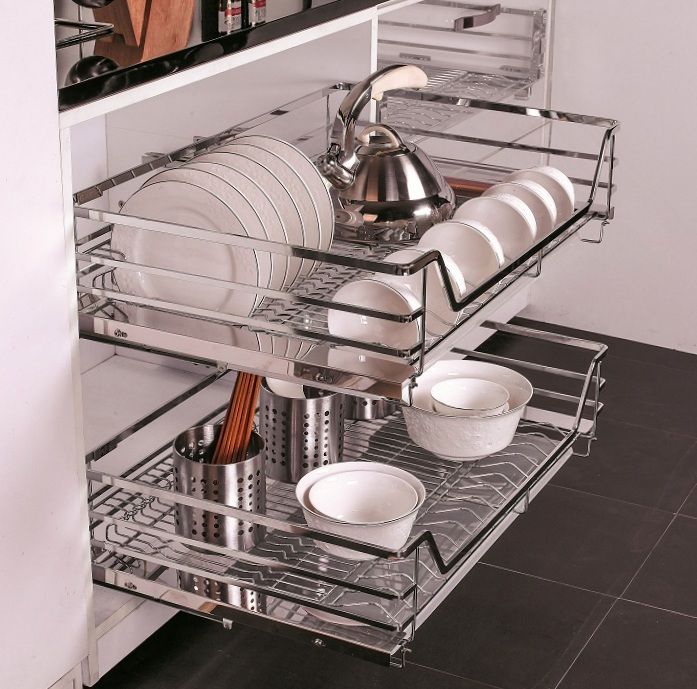 Cách bố trí các phụ kiện tủ bếp thông minh, đầy đủ công năng Tủ bếp