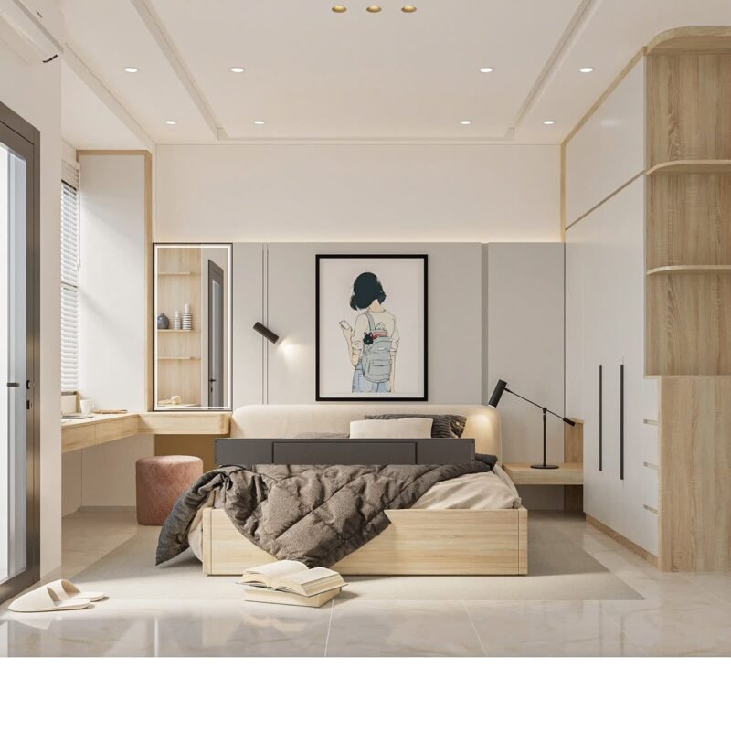 Cách trang trí phòng ngủ cho bé gái đẹp, hiện đại Phòng ngủ 10m2