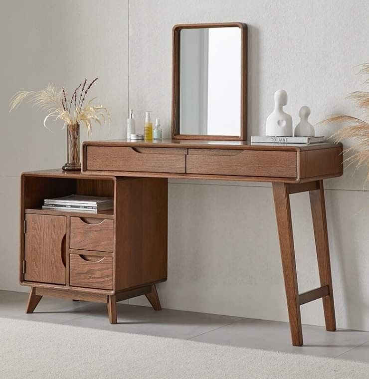 Tổng hợp các mẫu bàn trang điểm gỗ óc chó đẹp nhất Bàn ghế gỗ óc chó